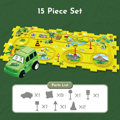 PuzzleRacer™ - Kids Car Track Set