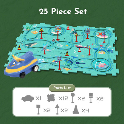 PuzzleRacer™ - Kids Car Track Set